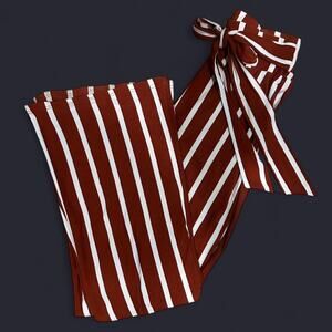 Boho Striped Retro Flare Leg Pants, Sz S